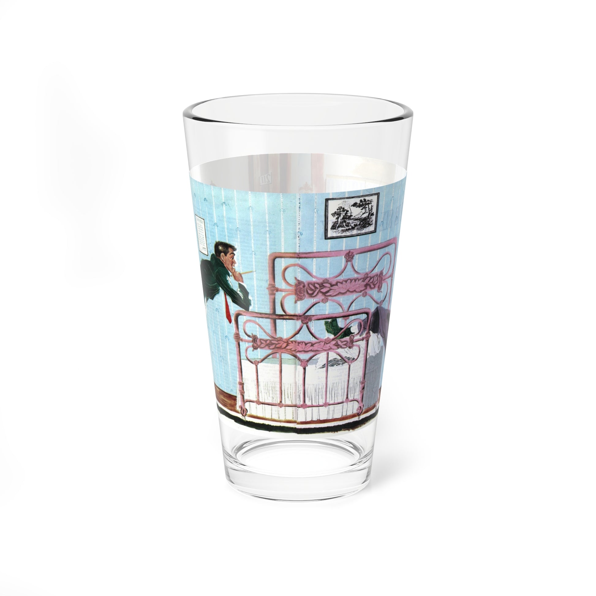 The Girl Next Door, Collier's, January 10, 1948 (Magazine Illustration) Pint Glass 16oz-16oz-Go Mug Yourself