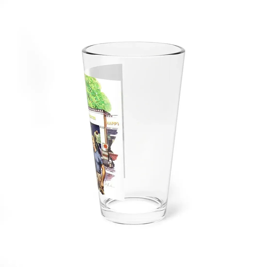 The Girl Who Couldn't Say No, Liberty magazine, January 4, 1947 (Magazine Illustration) Pint Glass 16oz - Go Mug Yourself