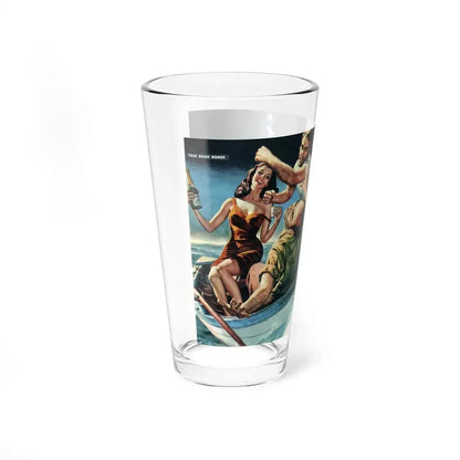 The Girl Who Rocked The Boat, Men magazine, April 1959 (Magazine Illustration) Pint Glass 16oz - Go Mug Yourself