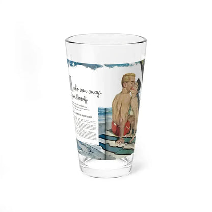 The Girl Who Run Away..., Today's Woman, April 1953 (Magazine Illustration) Pint Glass 16oz 16oz - Go Mug Yourself