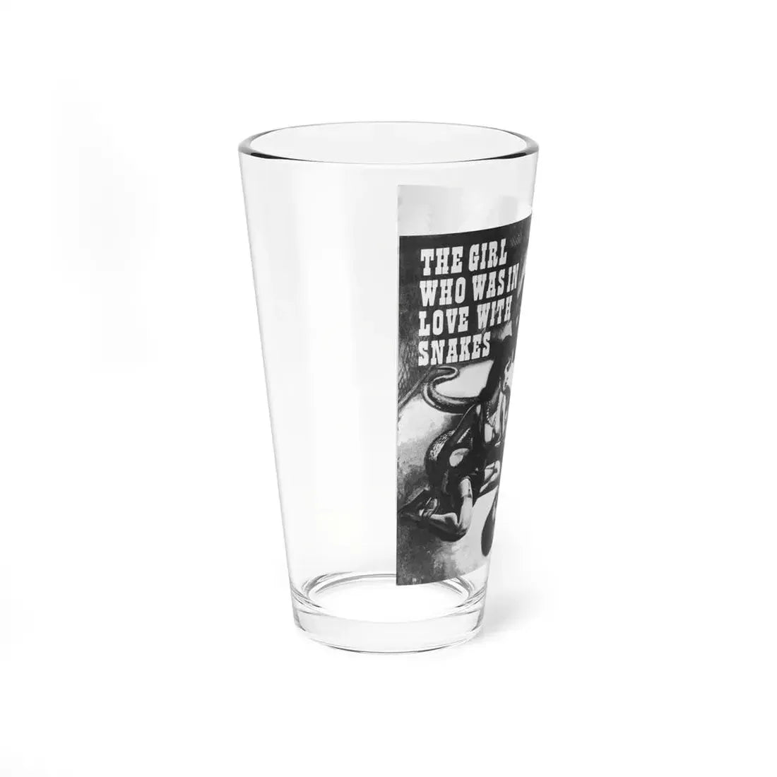 The Girl Who Was In Love With Snakes, True Men Stories, Deember 1971 (Magazine Illustration) Pint Glass 16oz - Go Mug Yourself