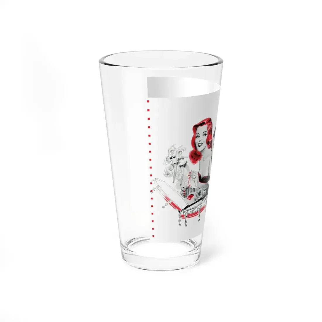 The Girl With The Green Eyes, Liberty, May, 1948 (Magazine Illustration) Pint Glass 16oz - Go Mug Yourself