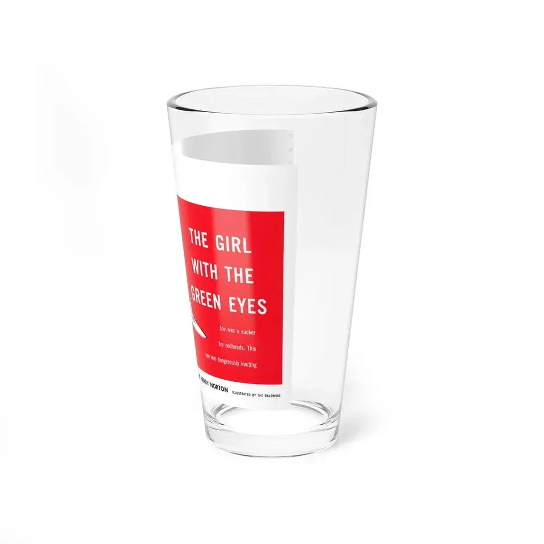 The Girl With The Green Eyes, Liberty, May, 1948 (Magazine Illustration) Pint Glass 16oz - Go Mug Yourself