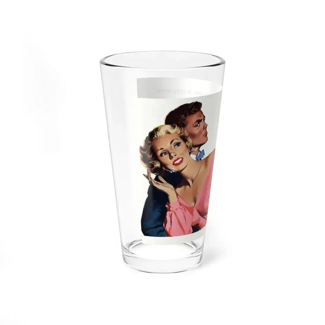 The Girl with the Tiger-Blonde Hair, Cosmopolitan, March 1951 (Magazine Illustration) Pint Glass 16oz - Go Mug Yourself