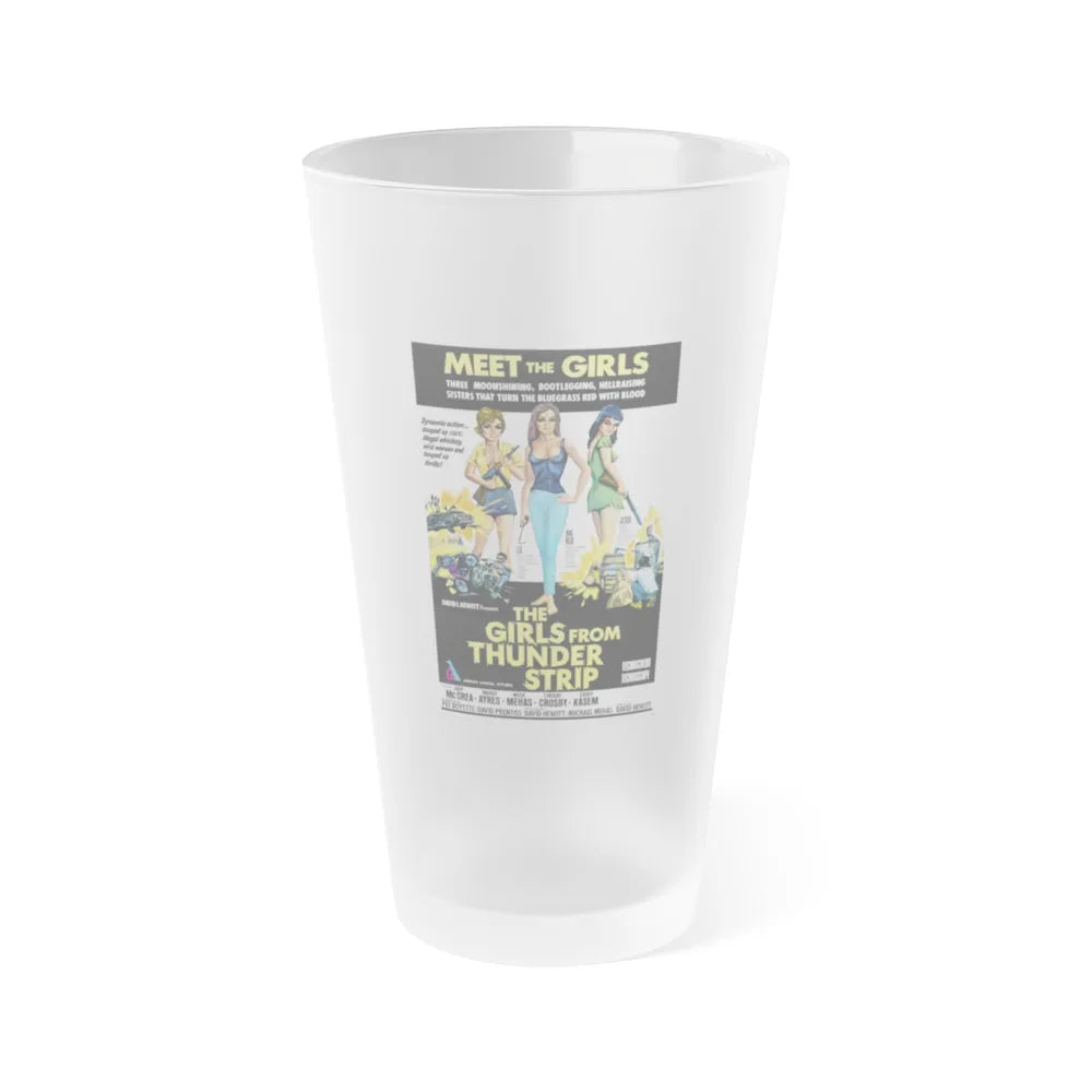 THE GIRLS FROM THUNDER STRIP 1970 Movie Poster - Frosted Pint Glass 16oz-16oz-Frosted-Go Mug Yourself