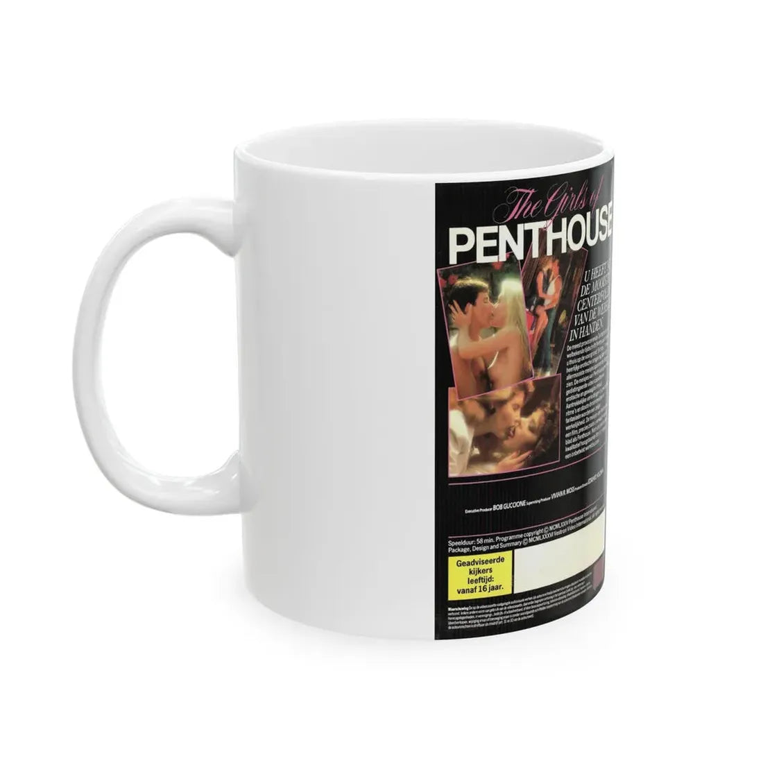 THE GIRLS OF PENTHOUSE (VHS COVER) - White Coffee Mug - Go Mug Yourself