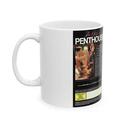 THE GIRLS OF PENTHOUSE (VHS COVER) - White Coffee Mug - Go Mug Yourself