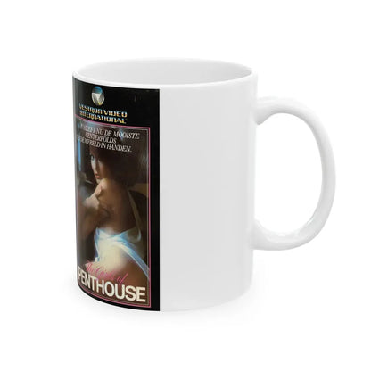 THE GIRLS OF PENTHOUSE (VHS COVER) - White Coffee Mug - Go Mug Yourself