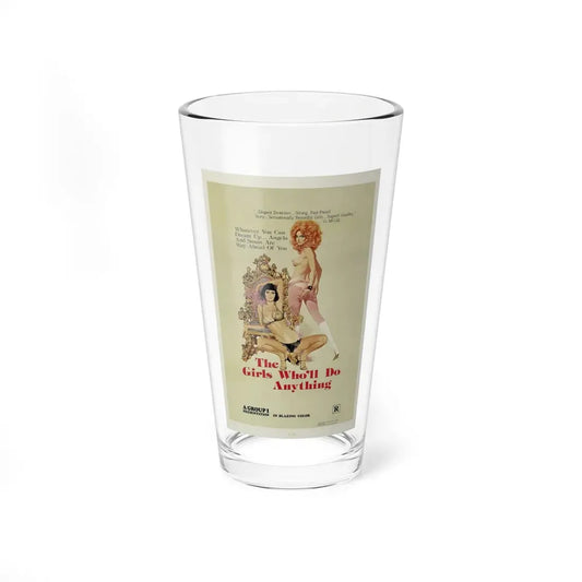 THE GIRLS WHO'LL DO ANYTHING 1975 Movie Poster - Pint Glass 16oz 16oz - Go Mug Yourself