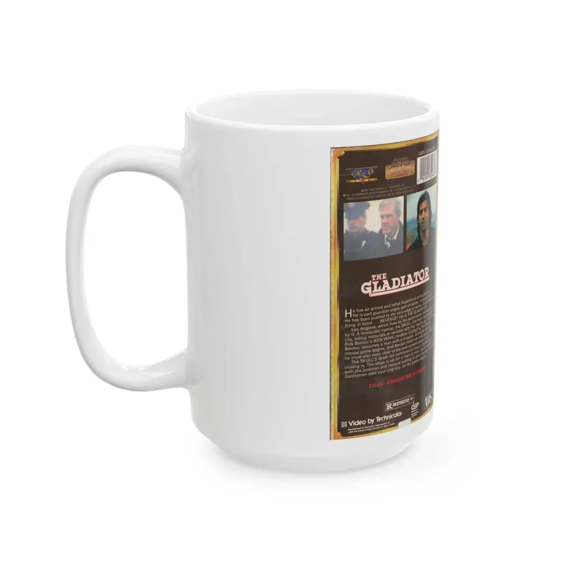 THE GLADIATOR STARMAKER (VHS COVER) - White Coffee Mug - Go Mug Yourself