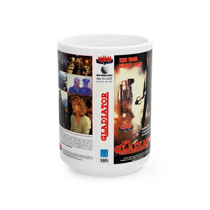 THE GLADIATOR (VHS COVER) - White Coffee Mug 15oz - Go Mug Yourself