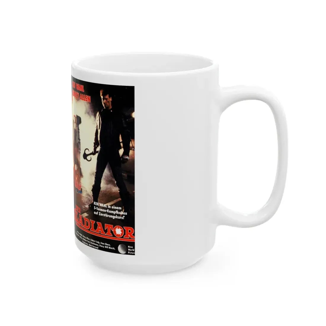 THE GLADIATOR (VHS COVER) - White Coffee Mug - Go Mug Yourself