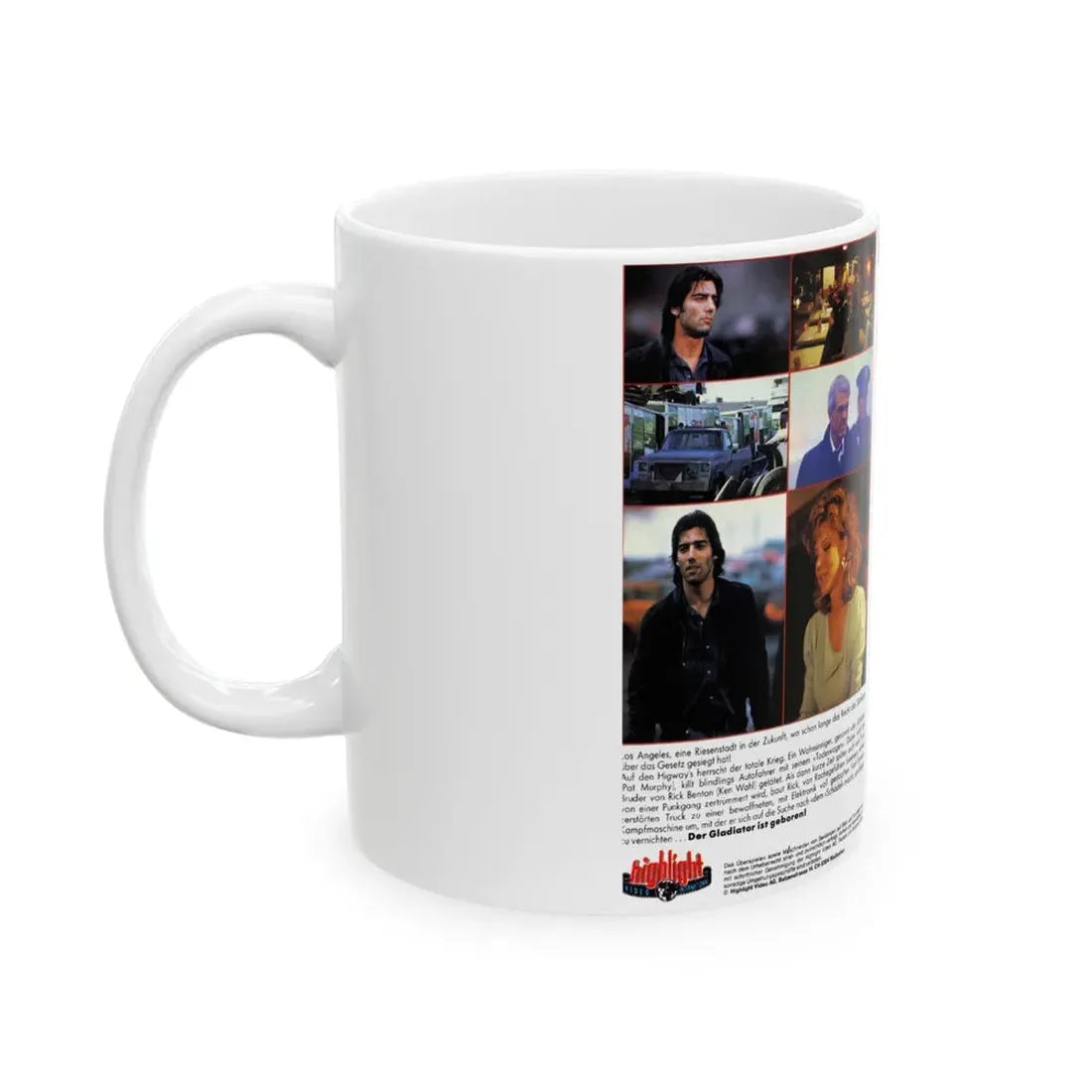 THE GLADIATOR (VHS COVER) - White Coffee Mug - Go Mug Yourself