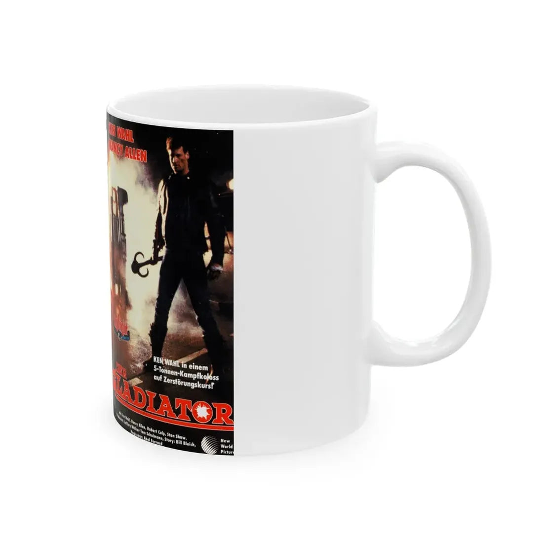 THE GLADIATOR (VHS COVER) - White Coffee Mug - Go Mug Yourself