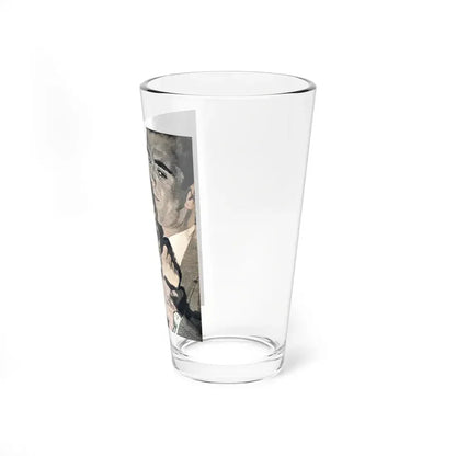 The Globetrotter by Edmund Cooper, Woman's Day, 1959 (Magazine Illustration) Pint Glass 16oz - Go Mug Yourself