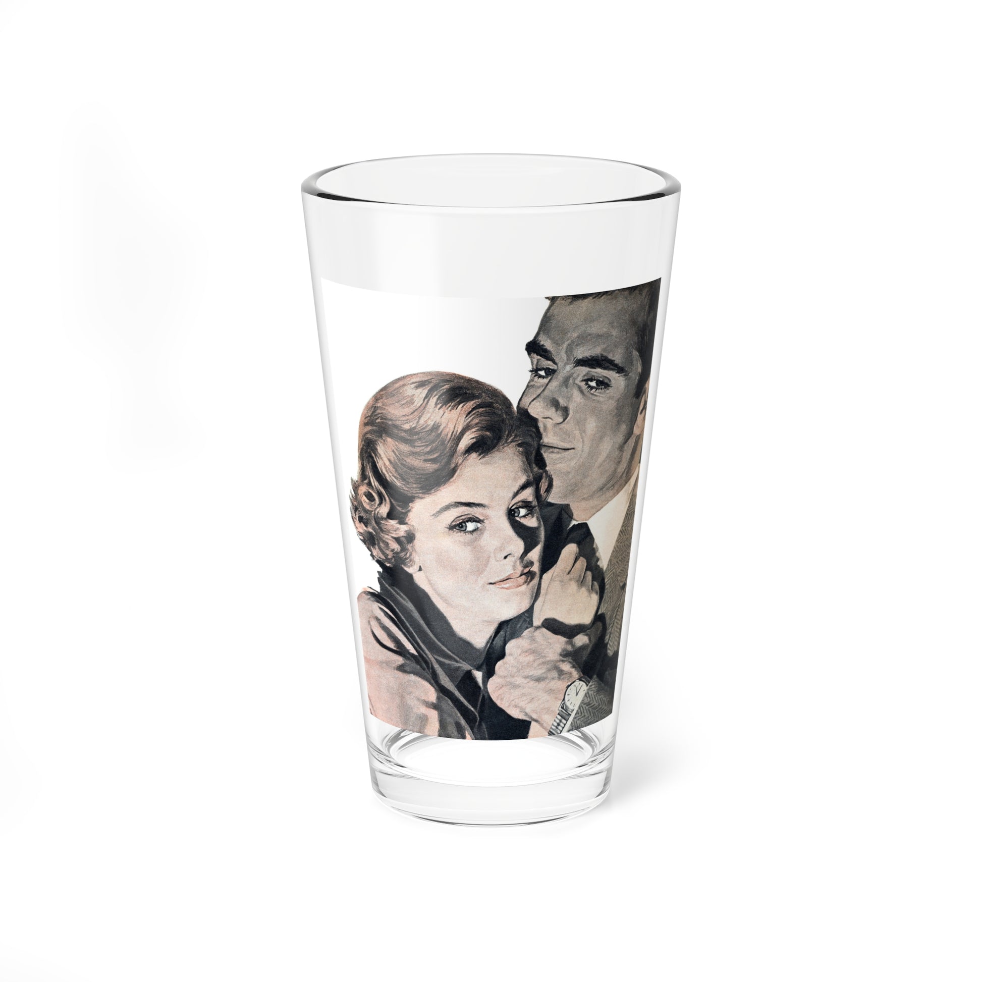 The Globetrotter by Edmund Cooper, Woman's Day, 1959 (Magazine Illustration) Pint Glass 16oz-16oz-Go Mug Yourself