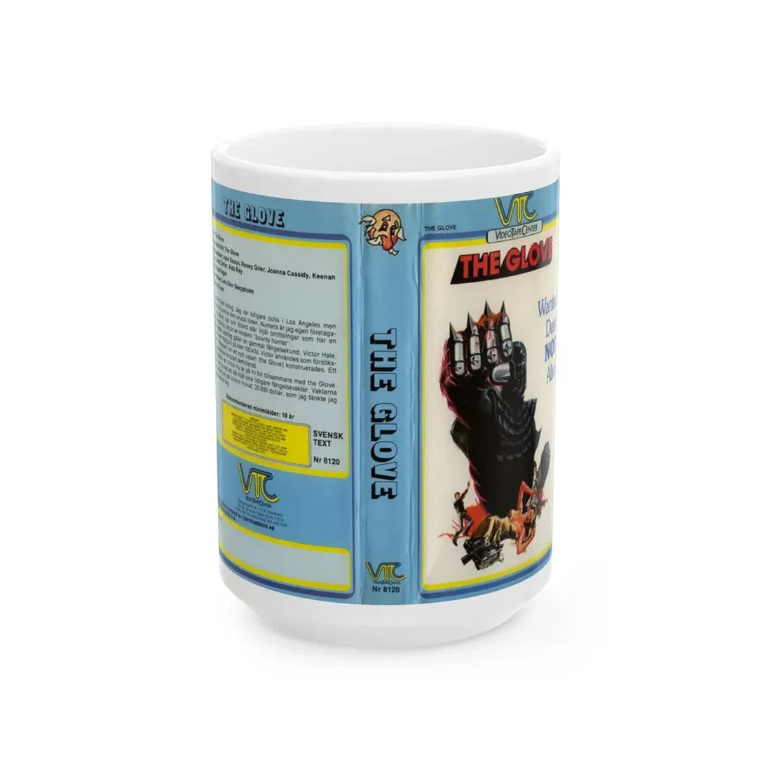 THE GLOVE (VHS COVER) - White Coffee Mug 15oz - Go Mug Yourself
