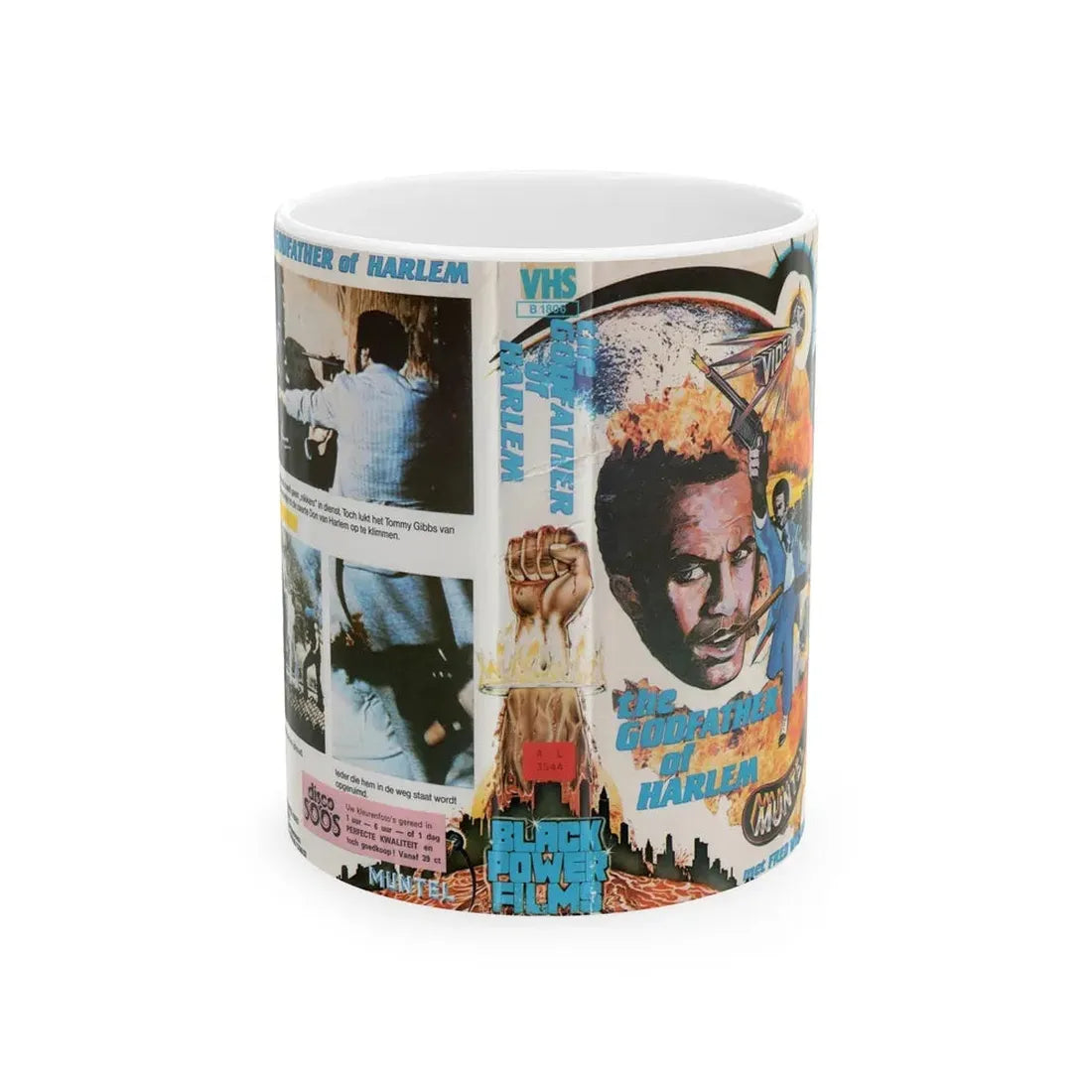 THE GODFATHER OF HARLEM (VHS COVER) - White Coffee Mug 11oz - Go Mug Yourself