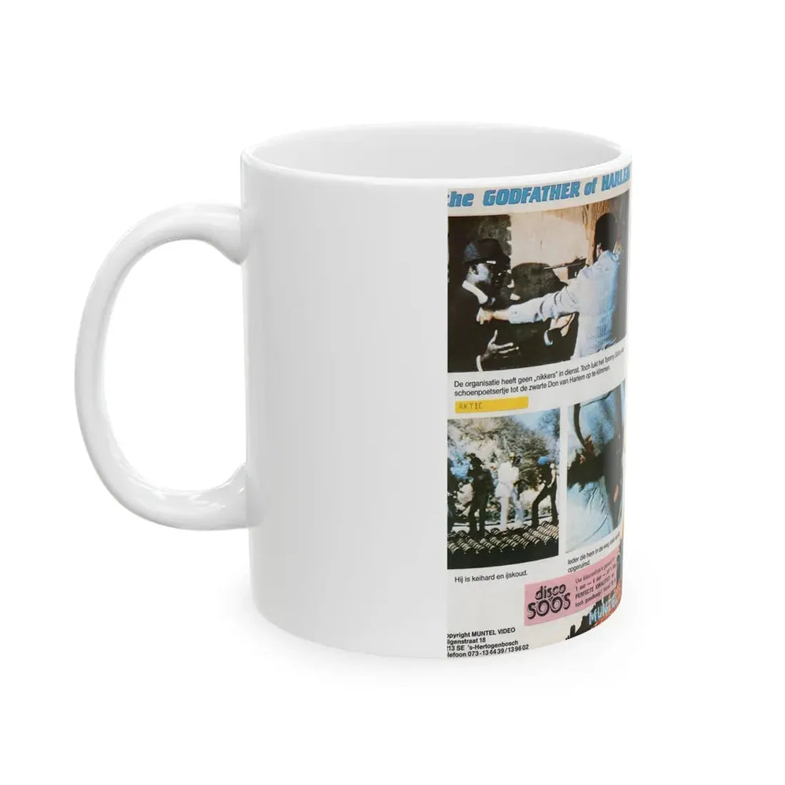 THE GODFATHER OF HARLEM (VHS COVER) - White Coffee Mug - Go Mug Yourself