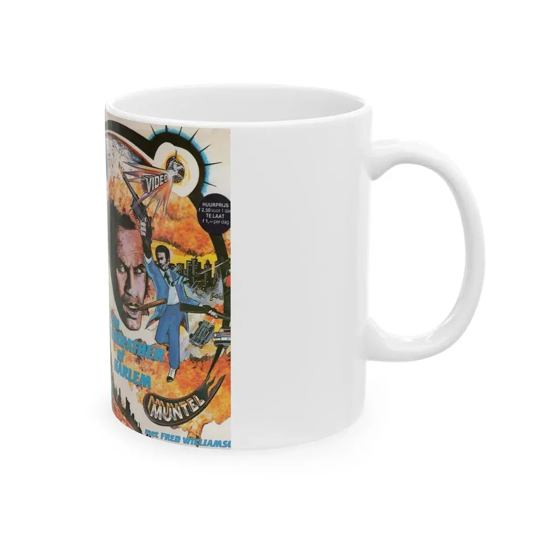 THE GODFATHER OF HARLEM (VHS COVER) - White Coffee Mug - Go Mug Yourself