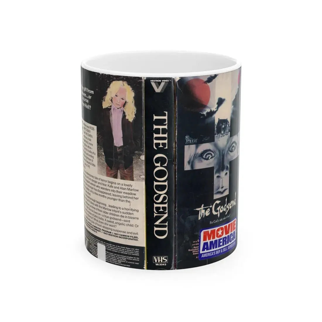 THE GODSEND (VHS COVER) - White Coffee Mug 11oz - Go Mug Yourself