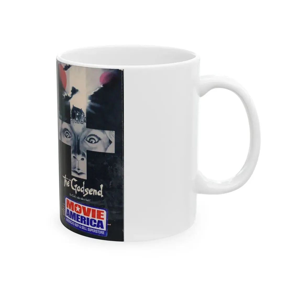 THE GODSEND (VHS COVER) - White Coffee Mug - Go Mug Yourself