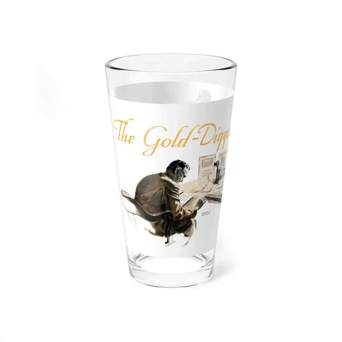 The Gold-Digger Twins (1), The American Magazine, May 1936 (Magazine Illustration) Pint Glass 16oz - Go Mug Yourself