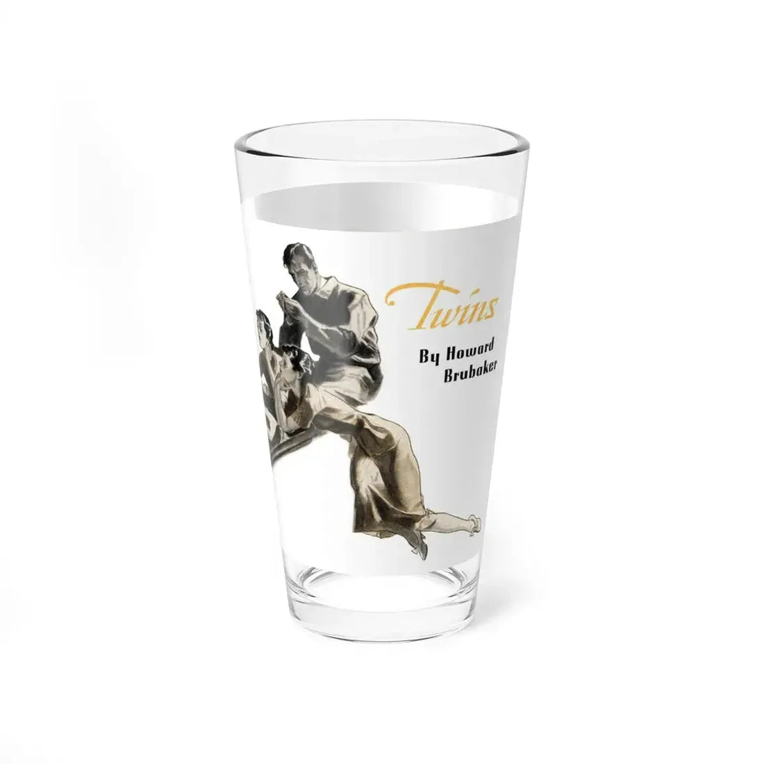 The Gold-Digger Twins (1), The American Magazine, May 1936 (Magazine Illustration) Pint Glass 16oz - Go Mug Yourself