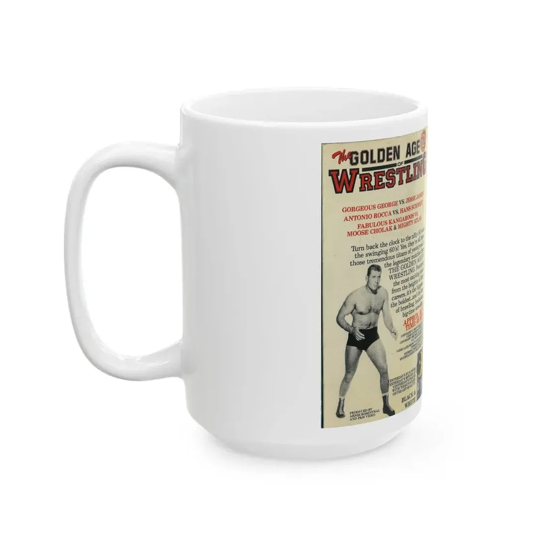 THE GOLDEN AGE OF WRESTLING 2 (VHS COVER) - White Coffee Mug - Go Mug Yourself