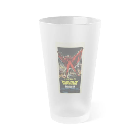 THE GOLDEN BAT (ITALIAN) 1966 Movie Poster - Frosted Pint Glass 16oz-Go Mug Yourself