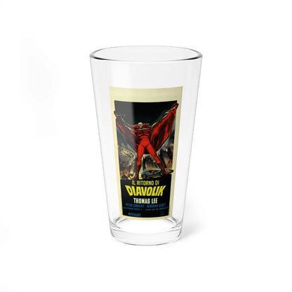 THE GOLDEN BAT (ITALIAN) 1966 Movie Poster - Pint Glass 16oz-16oz-Go Mug Yourself