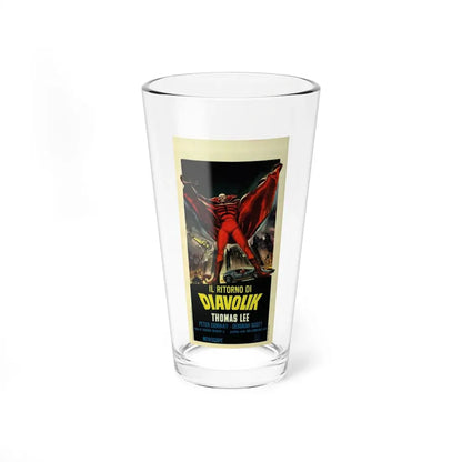 THE GOLDEN BAT (ITALIAN) 1966 Movie Poster - Pint Glass 16oz 16oz - Go Mug Yourself