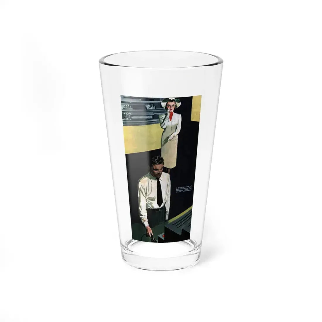 The Golden Dart, part 5, Collier's, June 11, 1949 (Magazine Illustration) Pint Glass 16oz 16oz - Go Mug Yourself