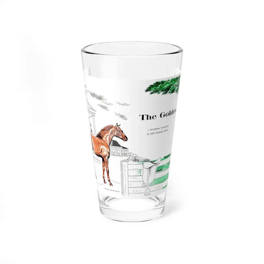 The Golden Glory, Bluebook Magazine, November 1953 (Magazine Illustration) Pint Glass 16oz 16oz - Go Mug Yourself