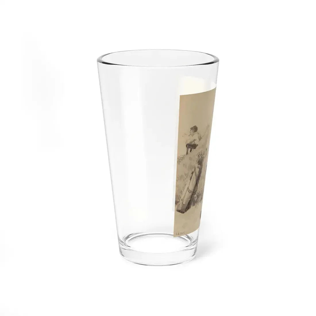 The Golfer, interior magazine illustration, circa 1919 (Magazine Illustration) Pint Glass 16oz - Go Mug Yourself