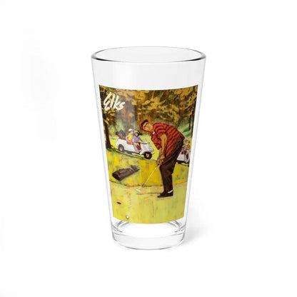 The Golfers, The Elks Magazine preliminary cover, June 1967 (Magazine Illustration) Pint Glass 16oz 16oz - Go Mug Yourself