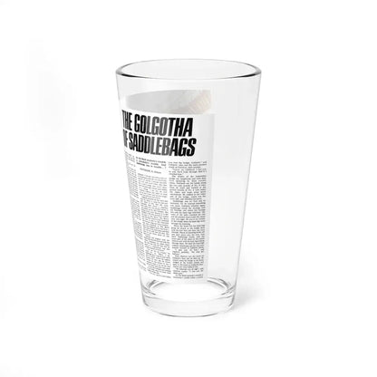 The Golgotha Of Saddlebags, Adam magazine, July 1976 (Magazine Illustration) Pint Glass 16oz - Go Mug Yourself