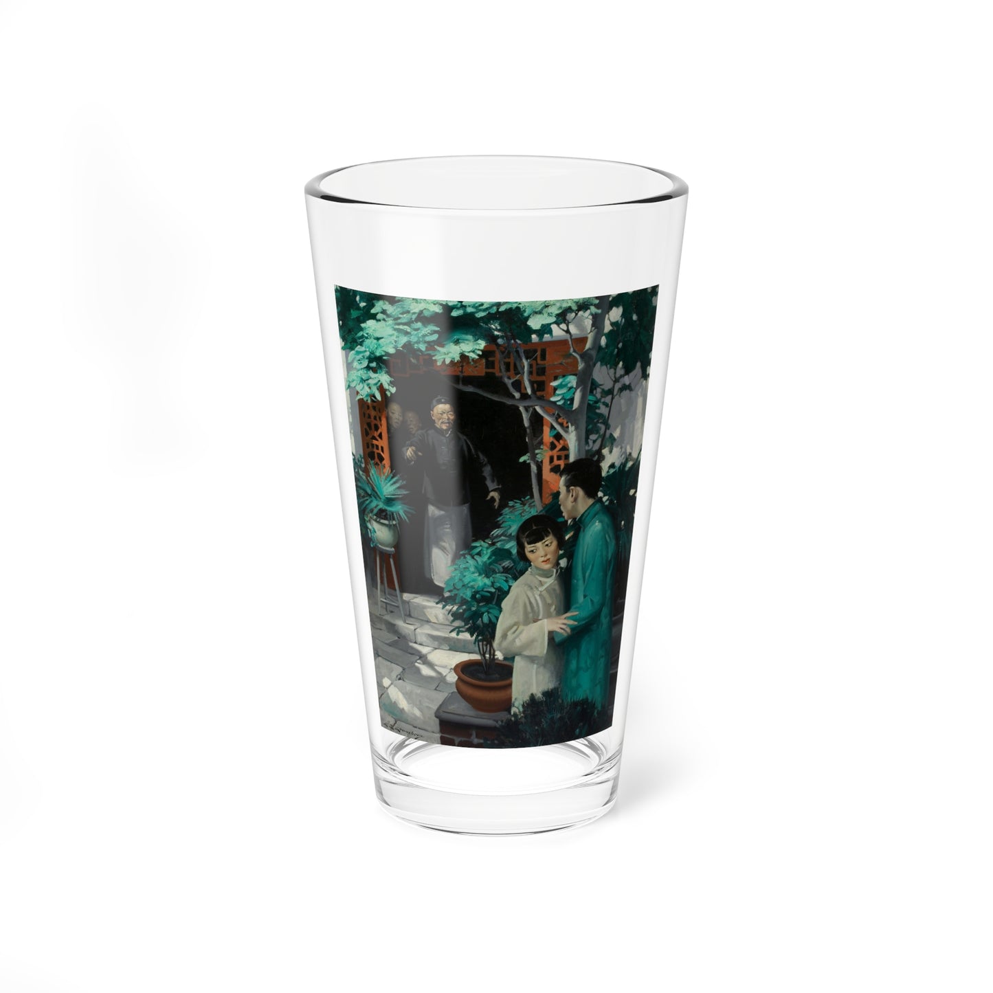 The Good Earth, story Illustration (Magazine Illustration) Pint Glass 16oz-16oz-Go Mug Yourself