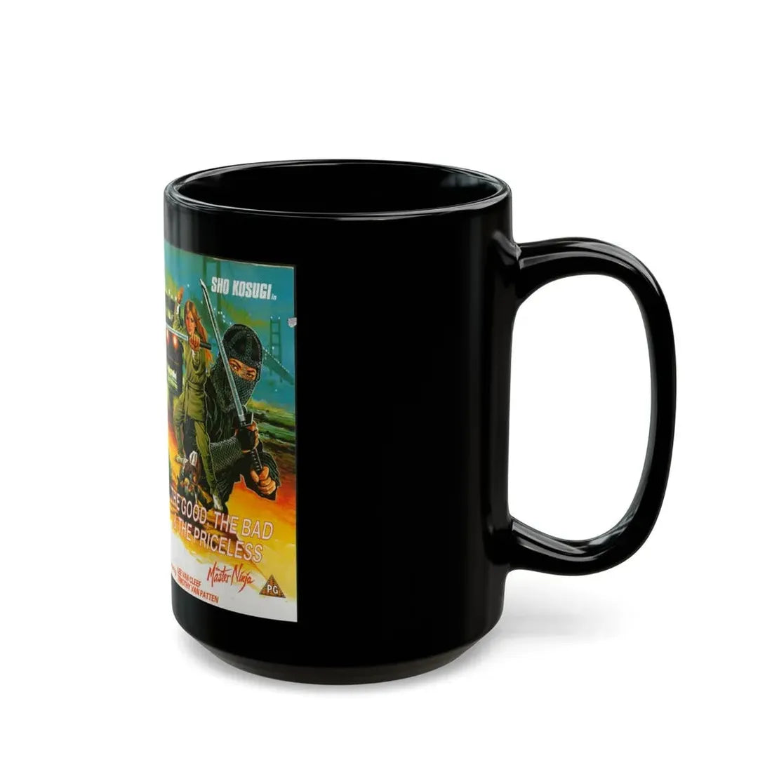 THE GOOD THE BAD AND THE PRICELESS (VHS COVER) - Black Coffee Mug - Go Mug Yourself