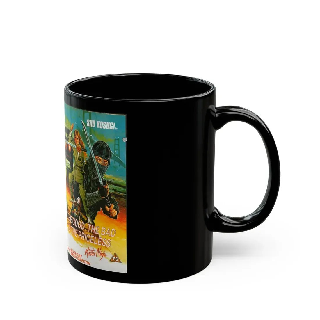 THE GOOD THE BAD AND THE PRICELESS (VHS COVER) - Black Coffee Mug - Go Mug Yourself
