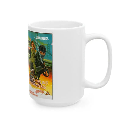 THE GOOD THE BAD AND THE PRICELESS (VHS COVER) - White Coffee Mug - Go Mug Yourself