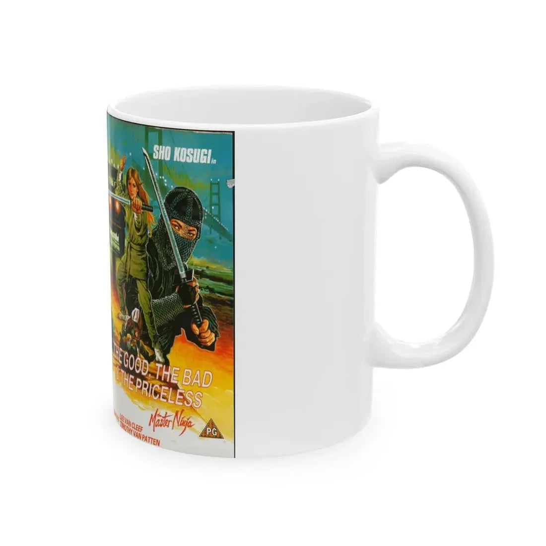 THE GOOD THE BAD AND THE PRICELESS (VHS COVER) - White Coffee Mug - Go Mug Yourself