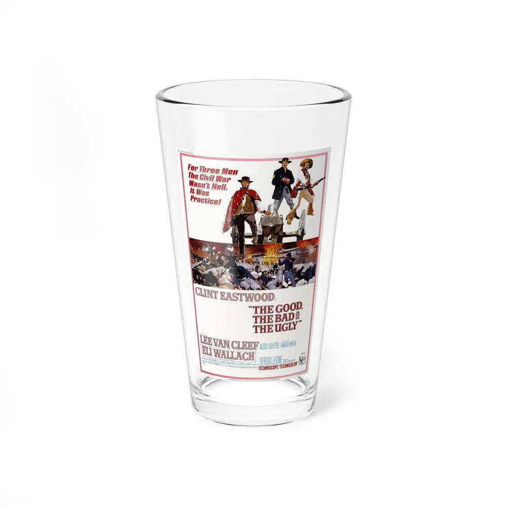 THE GOOD, THE BAD & THE UGLY 1966 Movie Poster - Pint Glass 16oz-16oz-Go Mug Yourself