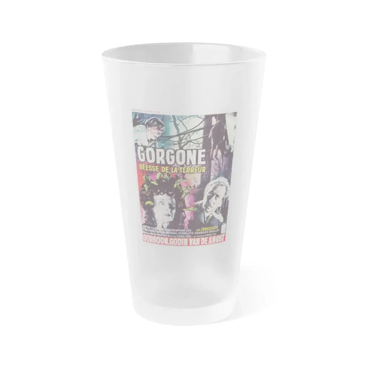 THE GORGON (BELGIAN) 1964 Movie Poster - Frosted Pint Glass 16oz Default Title - Go Mug Yourself