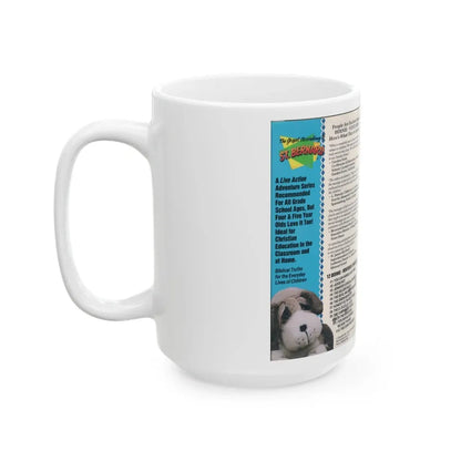 THE GOSPEL ACCORDING TO ST BERNARD (VHS COVER) - White Coffee Mug - Go Mug Yourself