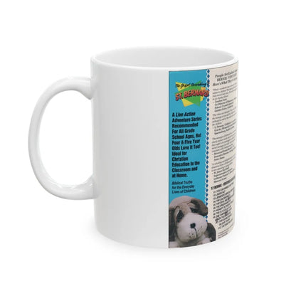 THE GOSPEL ACCORDING TO ST BERNARD (VHS COVER) - White Coffee Mug-Go Mug Yourself