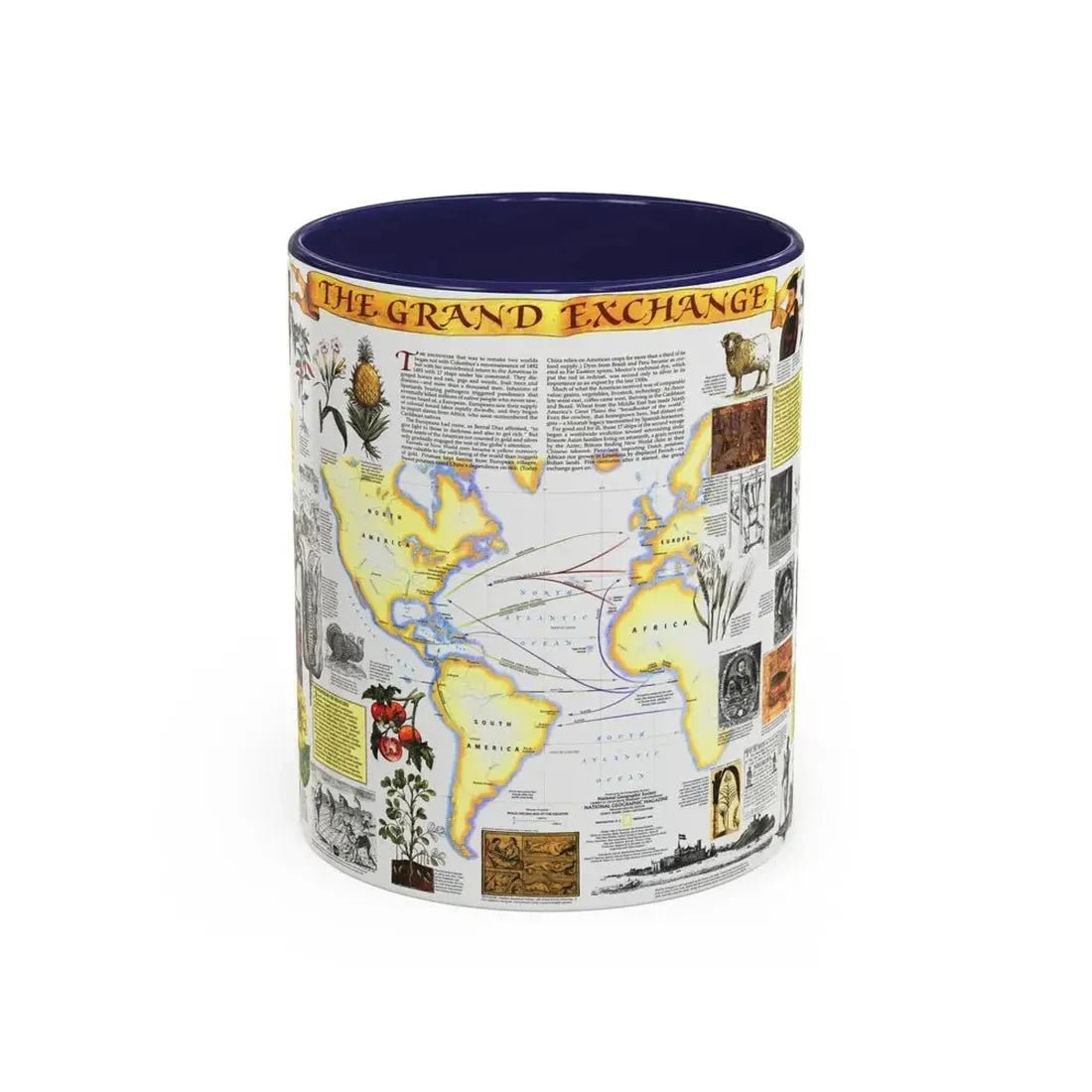 The Grand Exchange (1992) (Map) Accent Coffee Mug 11oz Navy - Go Mug Yourself