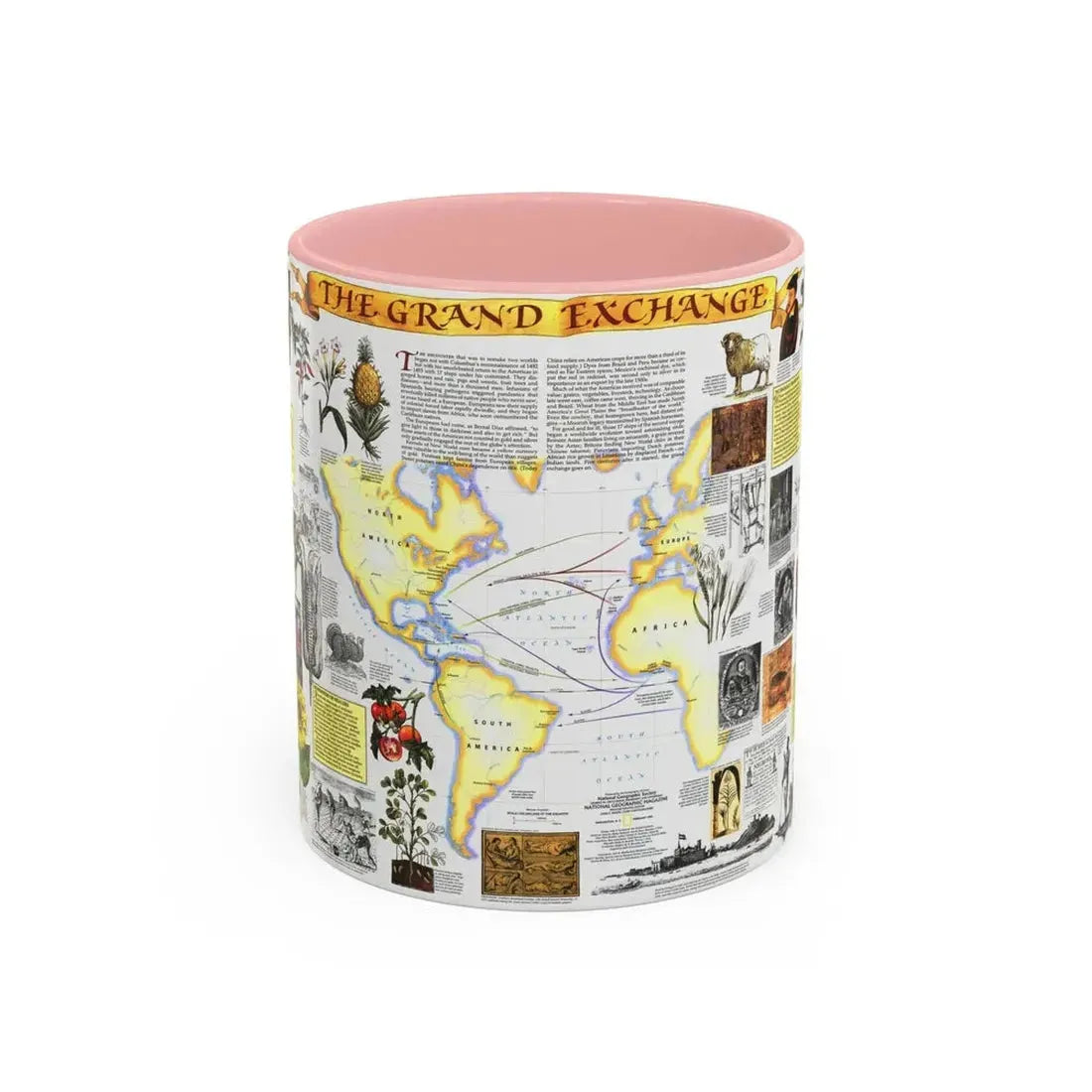 The Grand Exchange (1992) (Map) Accent Coffee Mug 11oz Pink - Go Mug Yourself