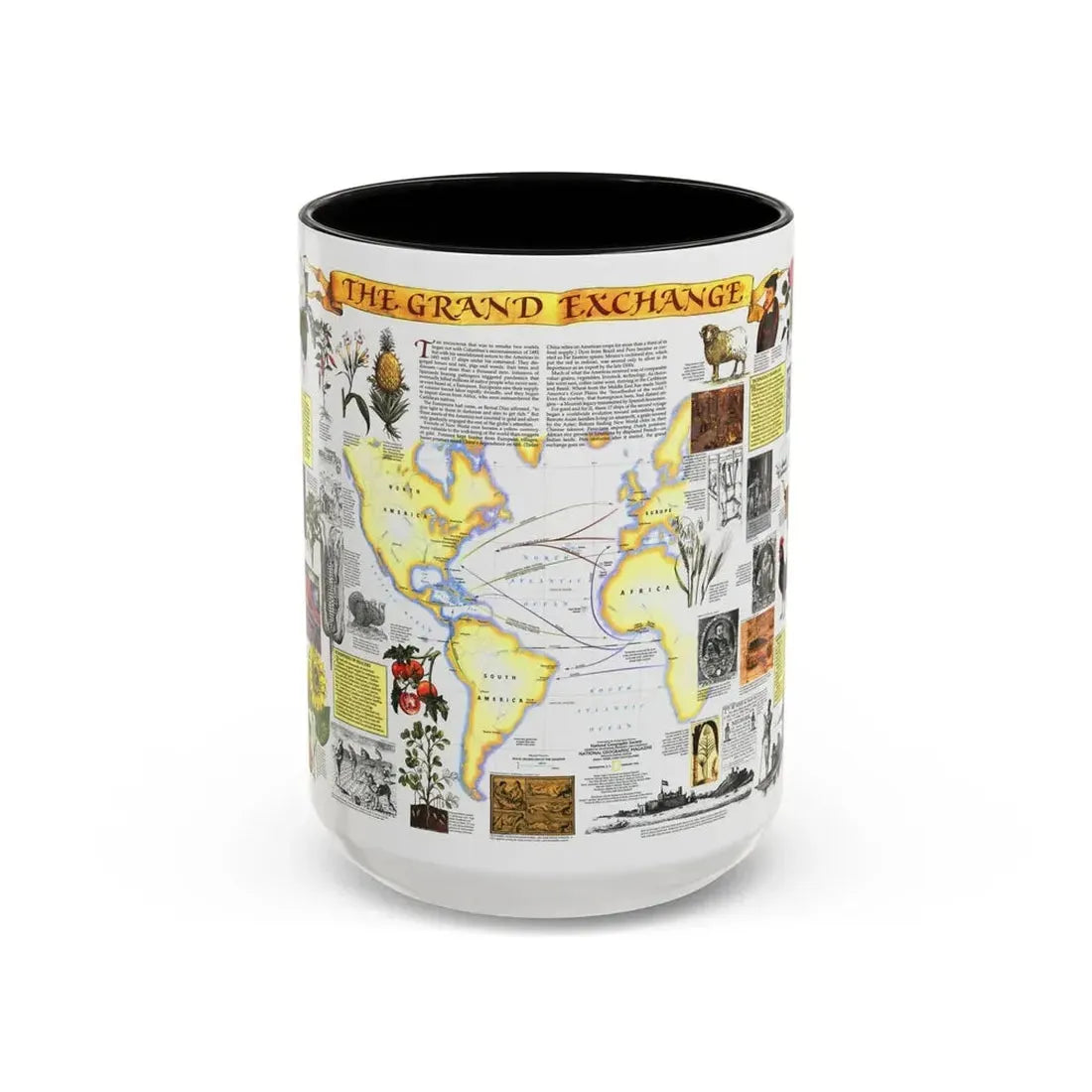 The Grand Exchange (1992) (Map) Accent Coffee Mug 15oz Black - Go Mug Yourself