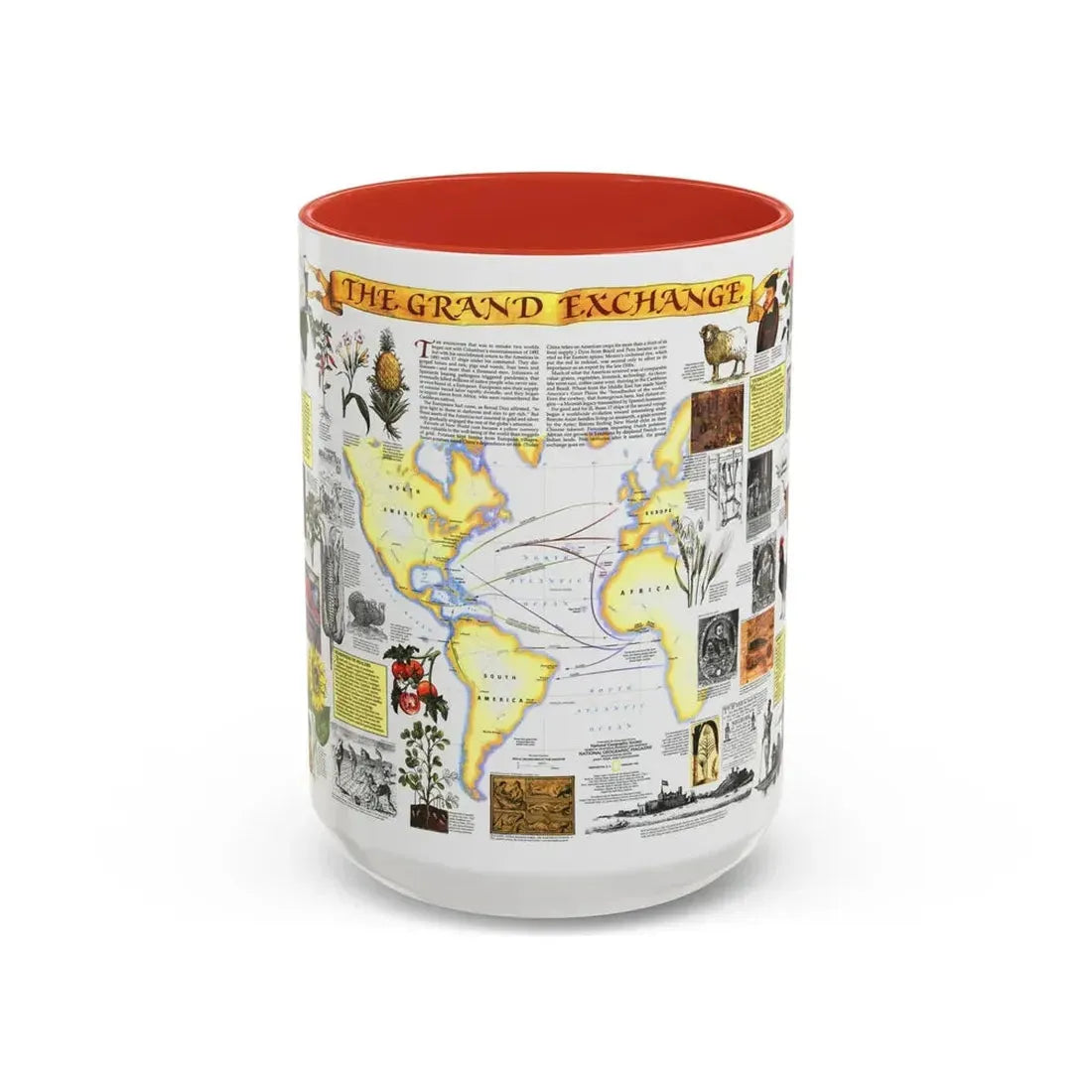 The Grand Exchange (1992) (Map) Accent Coffee Mug 15oz Red - Go Mug Yourself
